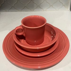 Flamingo “retired” 4 piece fiesta ware set!🦩